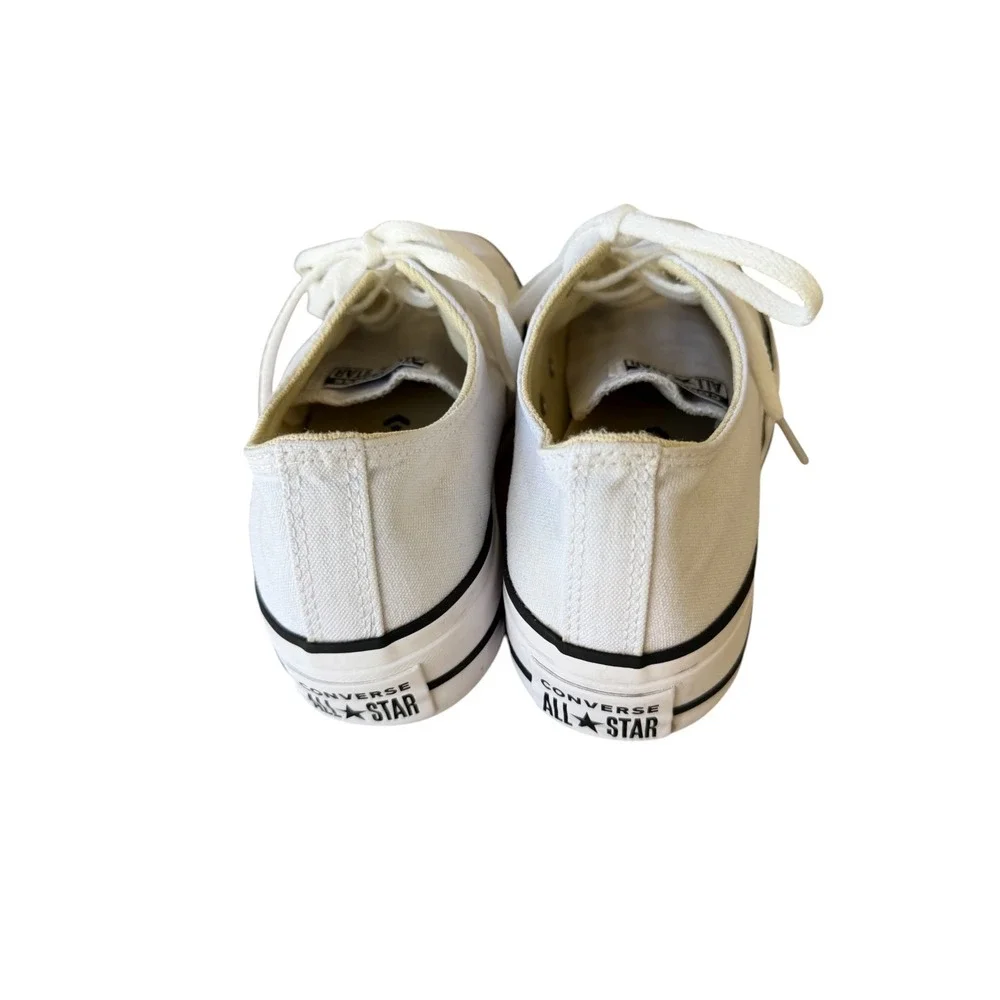 Converse Chuck Taylor All Star Lift Platform Sneakers White Women 8.5 US Low Top - Picture 7 of 10